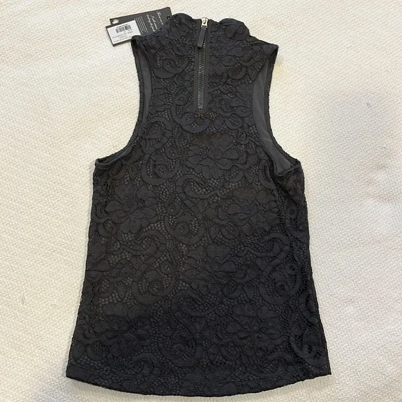 NWT Greyson XS Lennox Lace Mock Neck Top - Picture 2 of 3